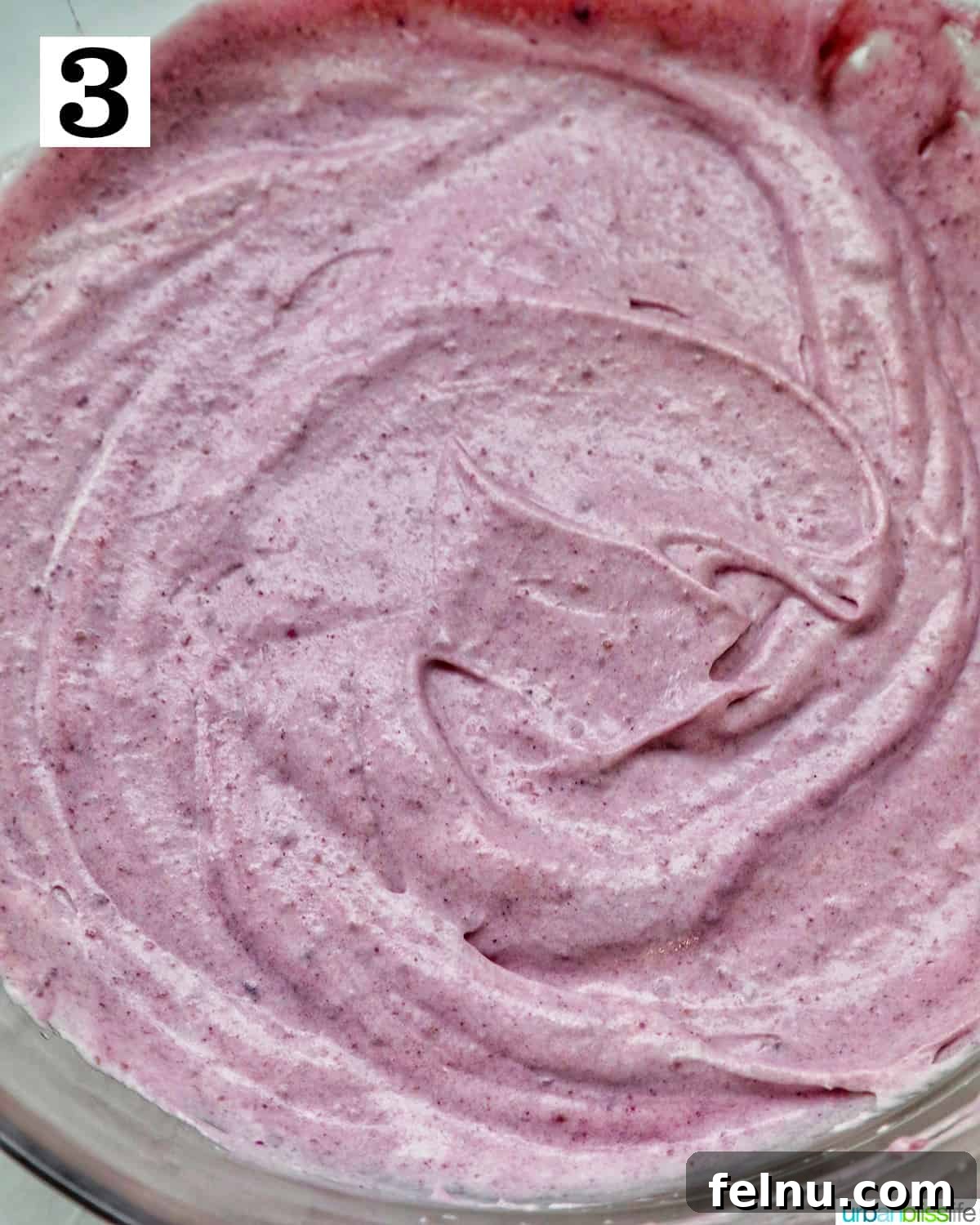 The purple ube ice cream base