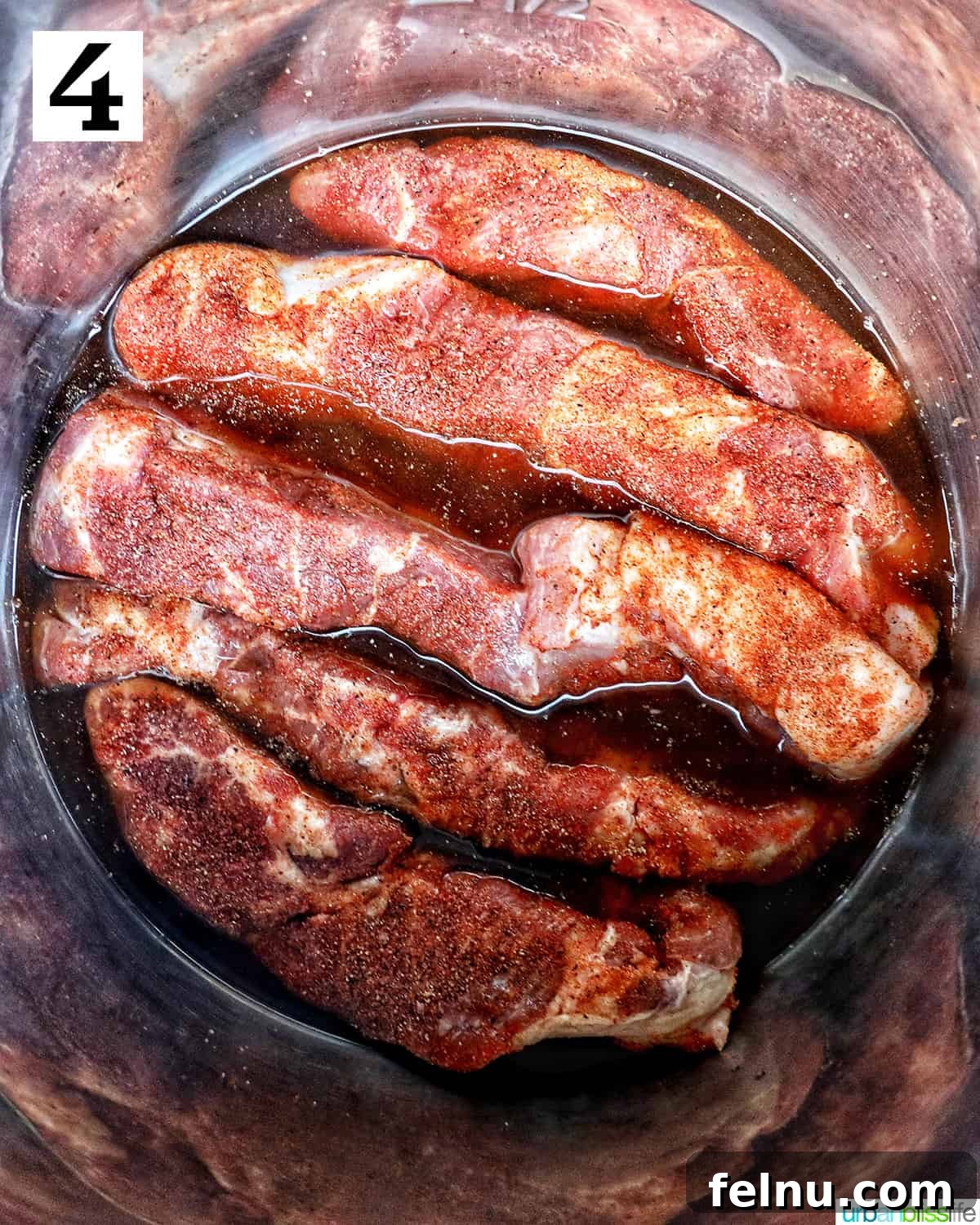 Country style ribs in an Instant Pot bowl.