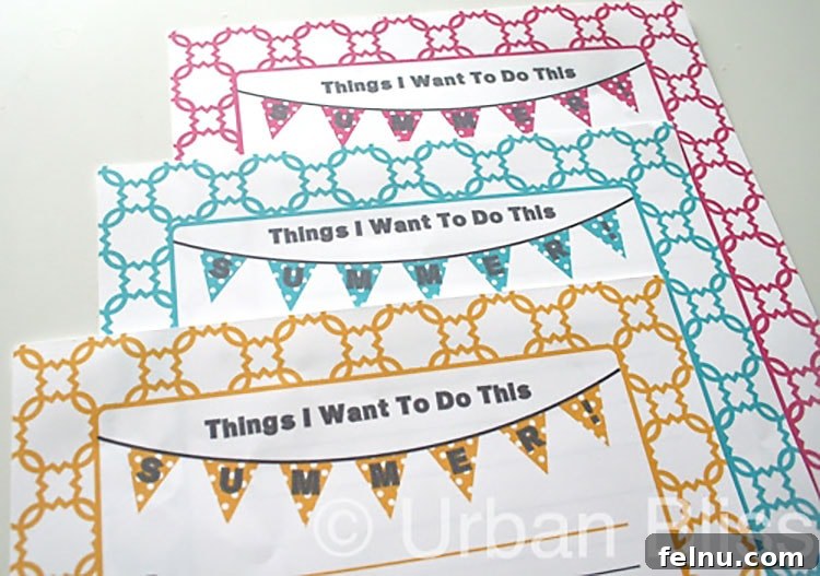 Summer Bucket List Printable 2 Summer Printable Activity Sheet Example