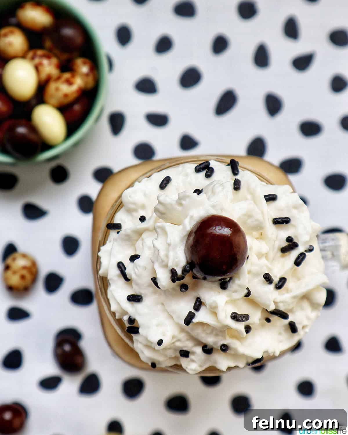 Coffee Milkshake with sprinkles
