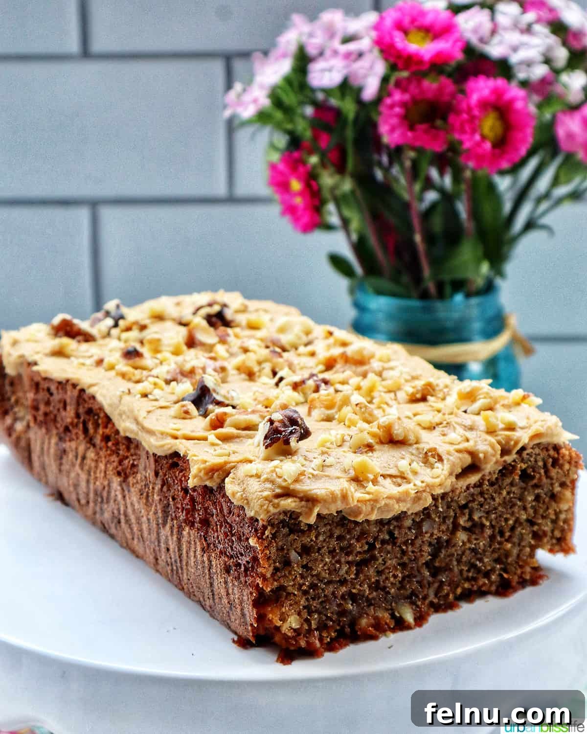 Coffee Walnut Cake 14 Coffee Walnut Loaf on Pedestal