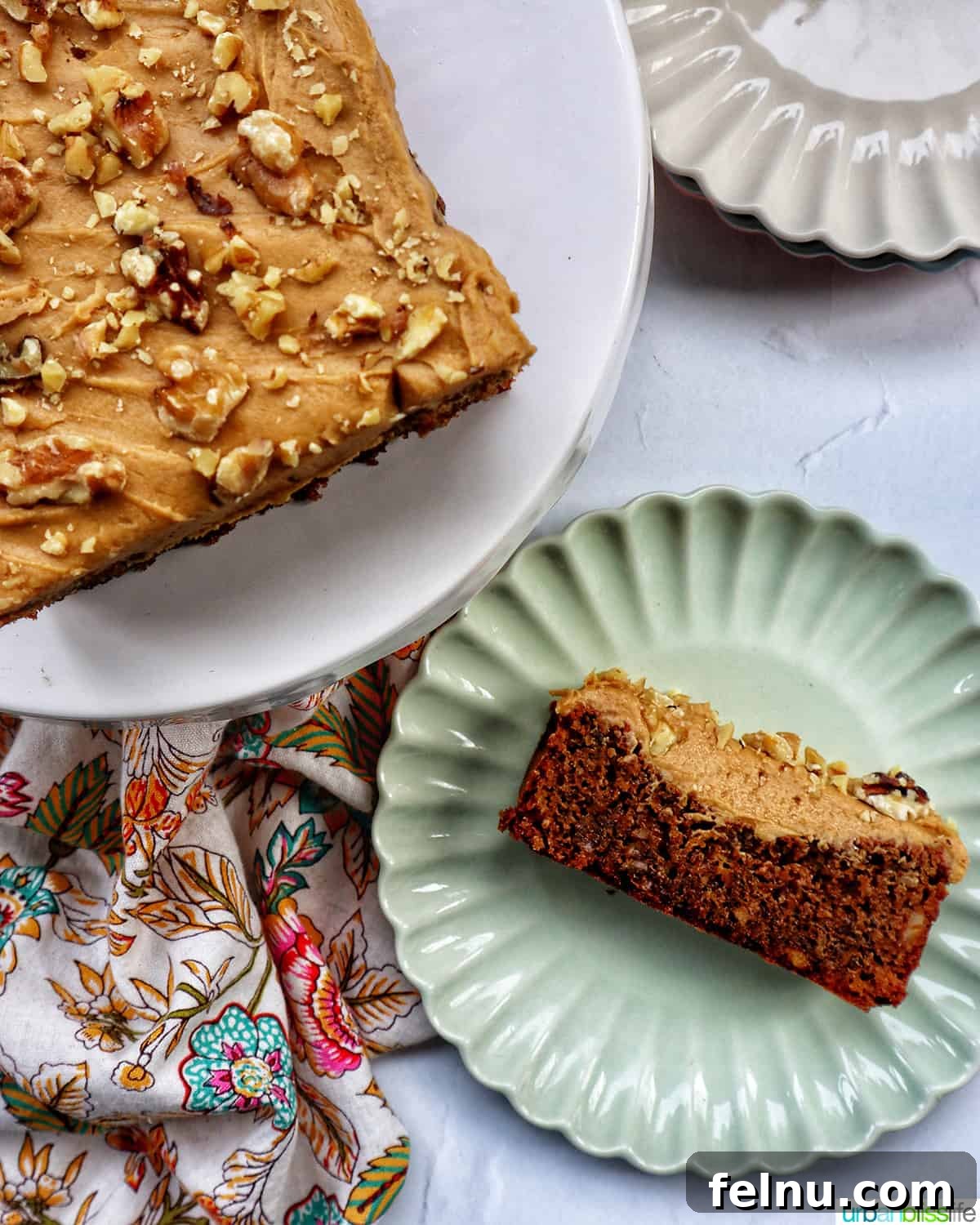 Coffee Walnut Cake 3 Slice of Coffee Walnut Loaf