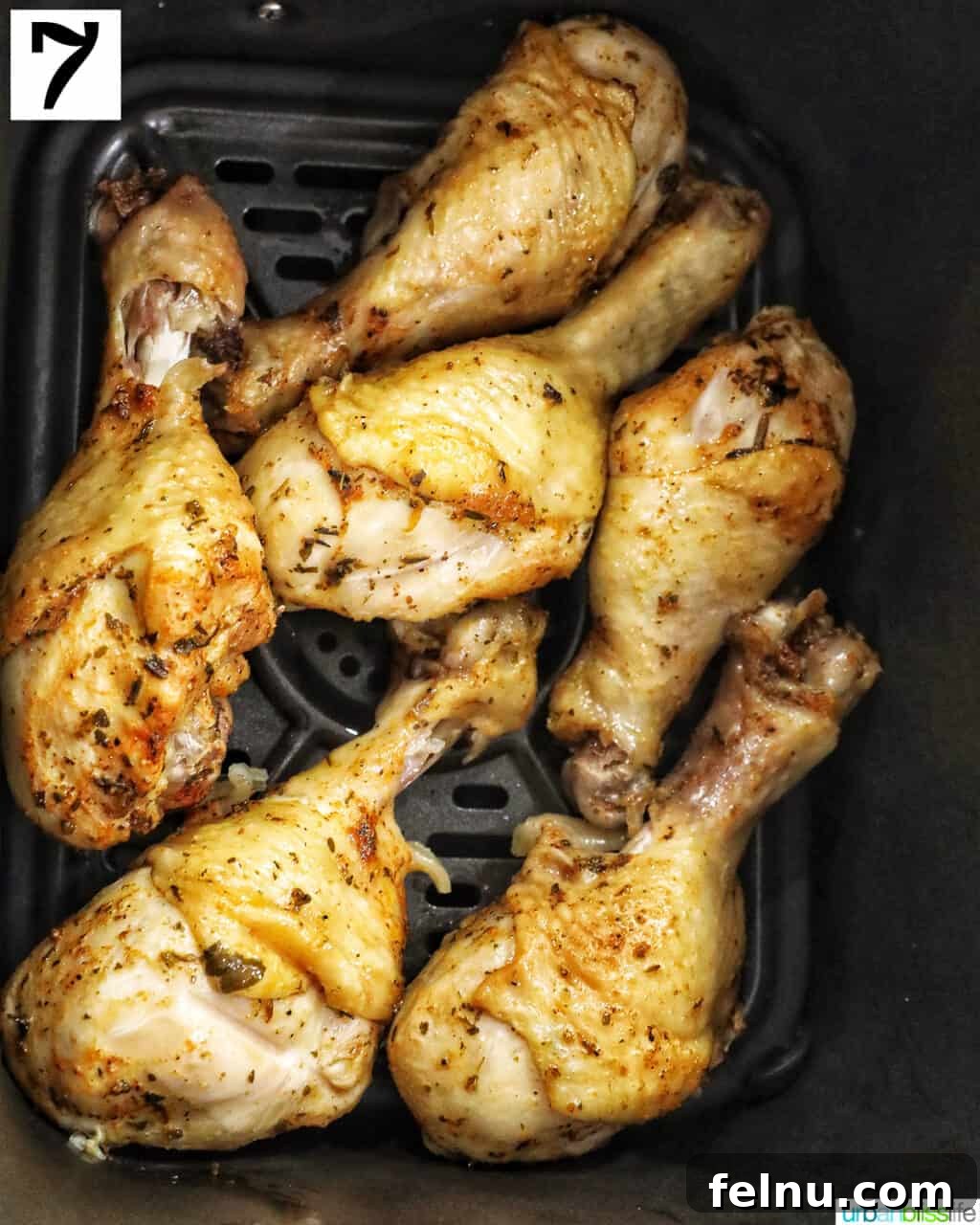 Instant Pot Chicken Legs 15 Chicken drumsticks in an air fryer.