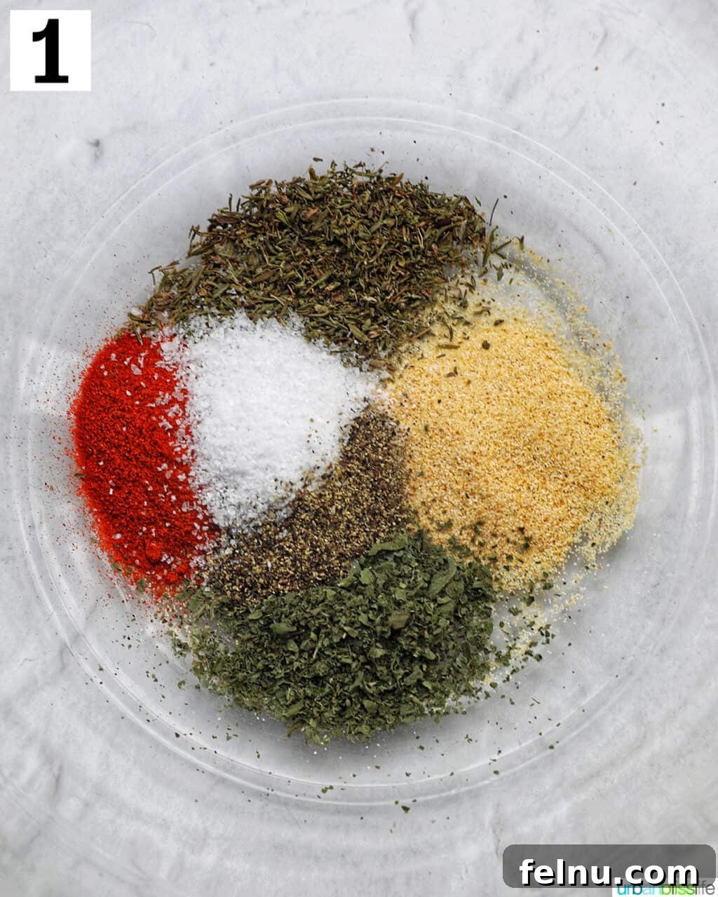 Instant Pot Chicken Legs 5 Spices in a bowl for seasoning Instant Pot Chicken Drumsticks.