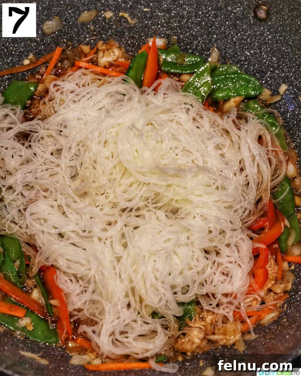 Crab Noodle Stir-Fry 12 Draining the Noodles