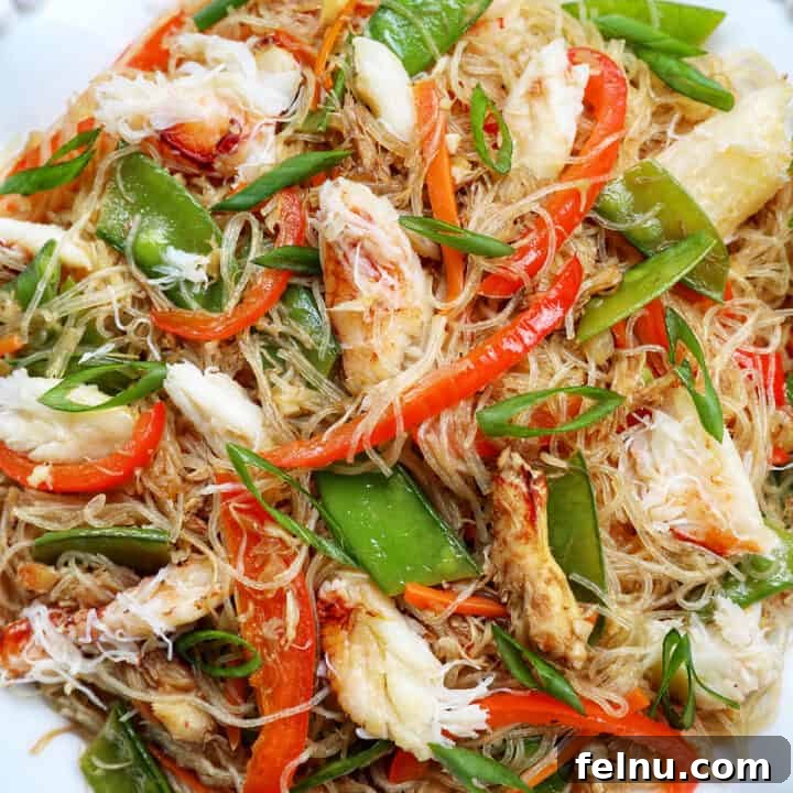 Crab Pancit Filipino Noodles