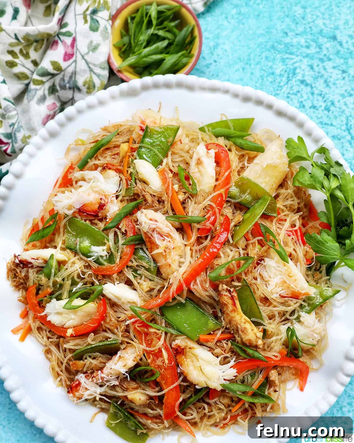 Crab Noodle Stir-Fry 4 Crab Pancit Filipino Noodles
