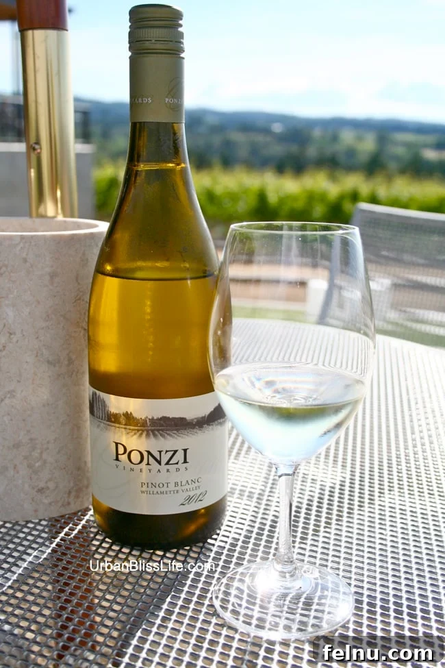 Ponzi Vineyards: A Legacy of Oregon Wine 8 Ponzi Pinot Blanc: A refreshing summer wine.