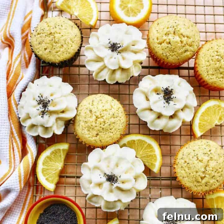 Lemon Poppy Seed Cupcakes