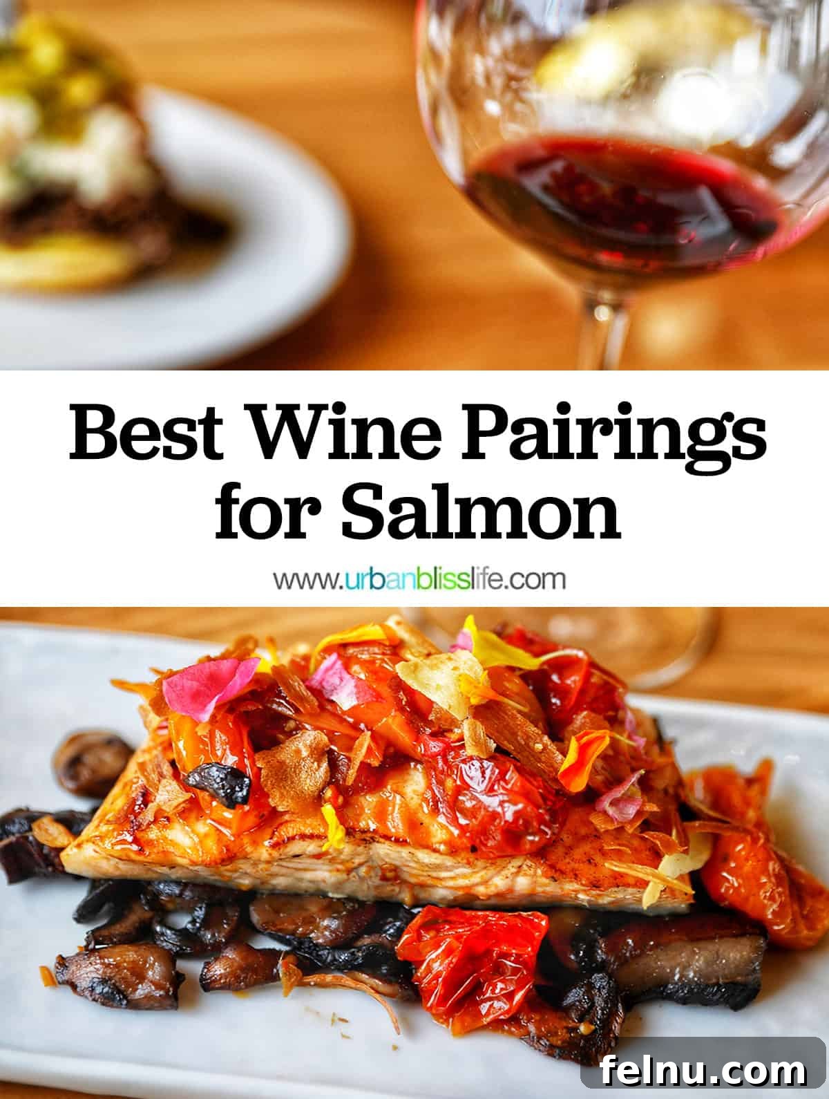 The Perfect Pairing: Wine and Salmon 2 Glass of Pinot Noir with salmon dish