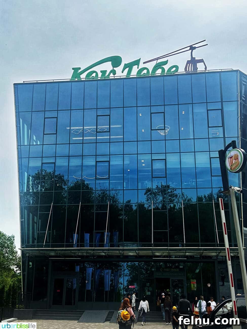 Explore Almaty: Thirty Unforgettable Things to Do 11 The charming building at the base of Kok Tobe hill in Almaty, Kazakhstan, where visitors board the cable car.
