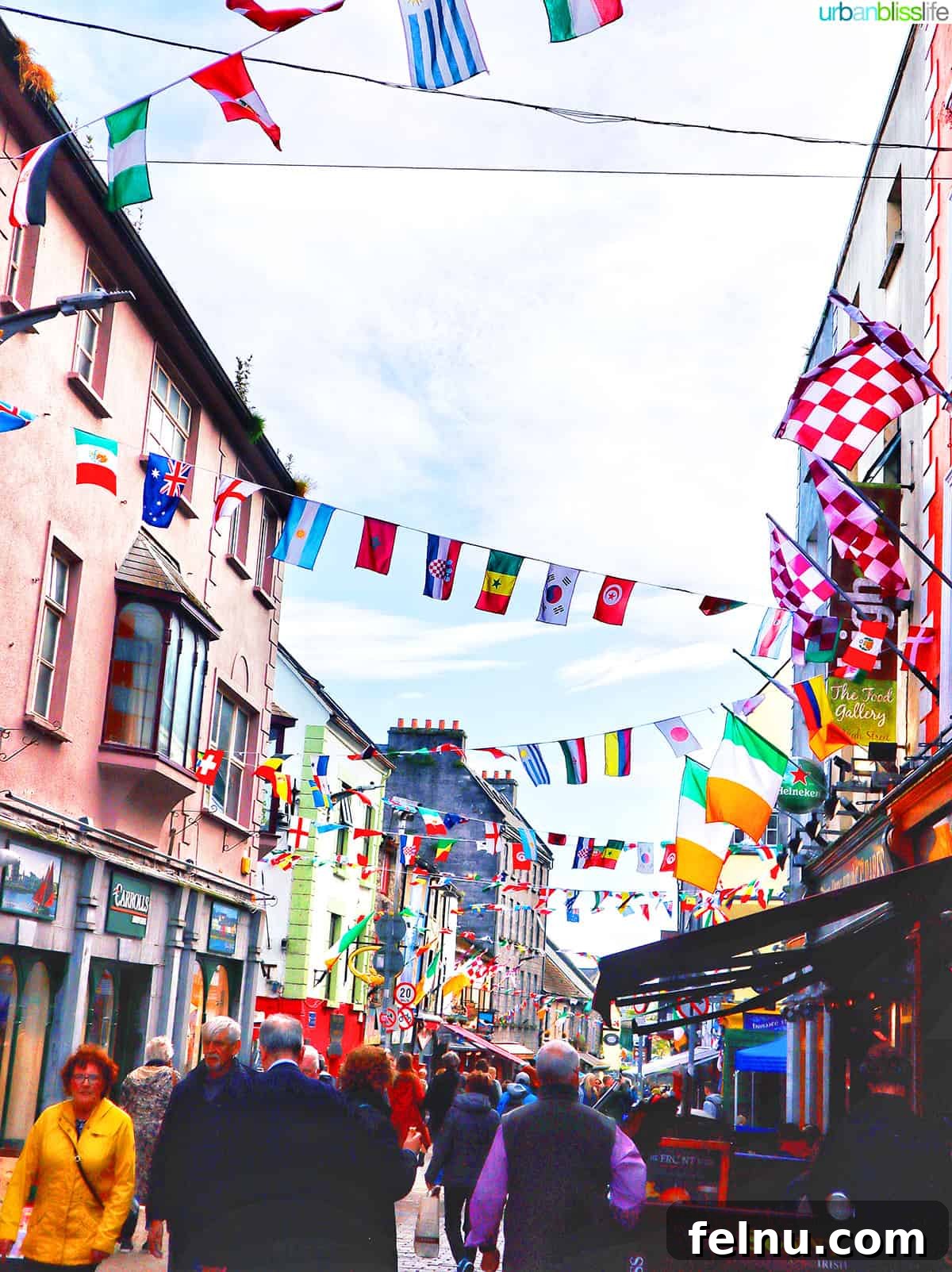 The Emerald Isle in a Week: Your Ultimate Ireland Itinerary 6 Busy William Street in Galway, Ireland