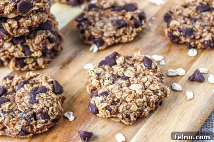 Banana Oatmeal Breakfast Cookies