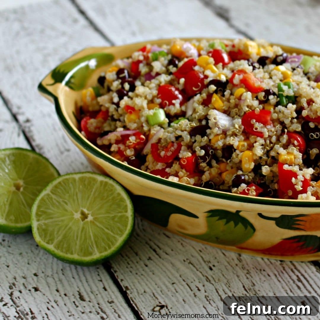 Southwest quinoa salad recipe.