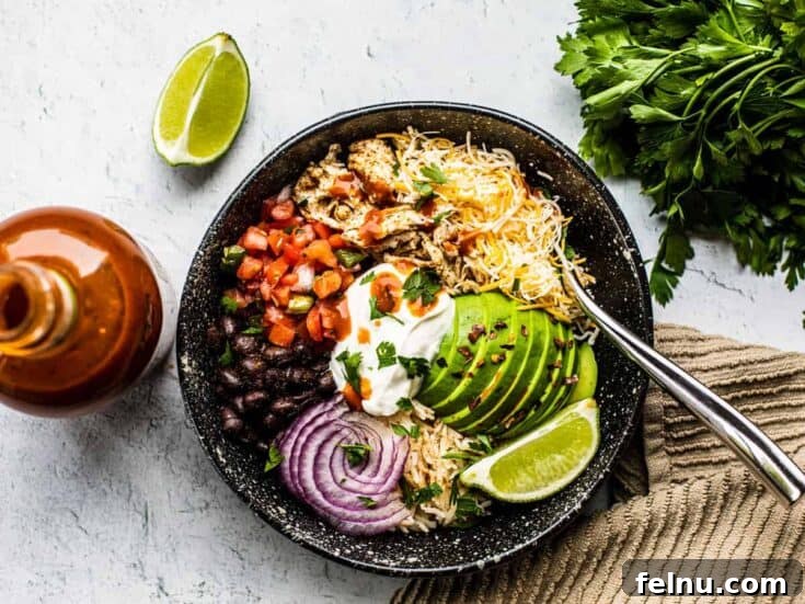 Healthy burrito bowl.