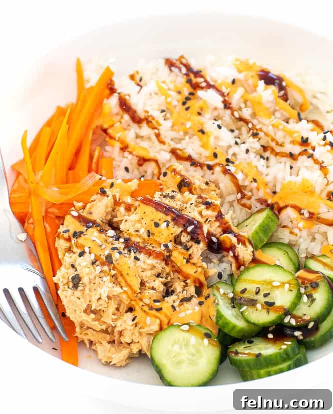 Spicy tuna bowls.