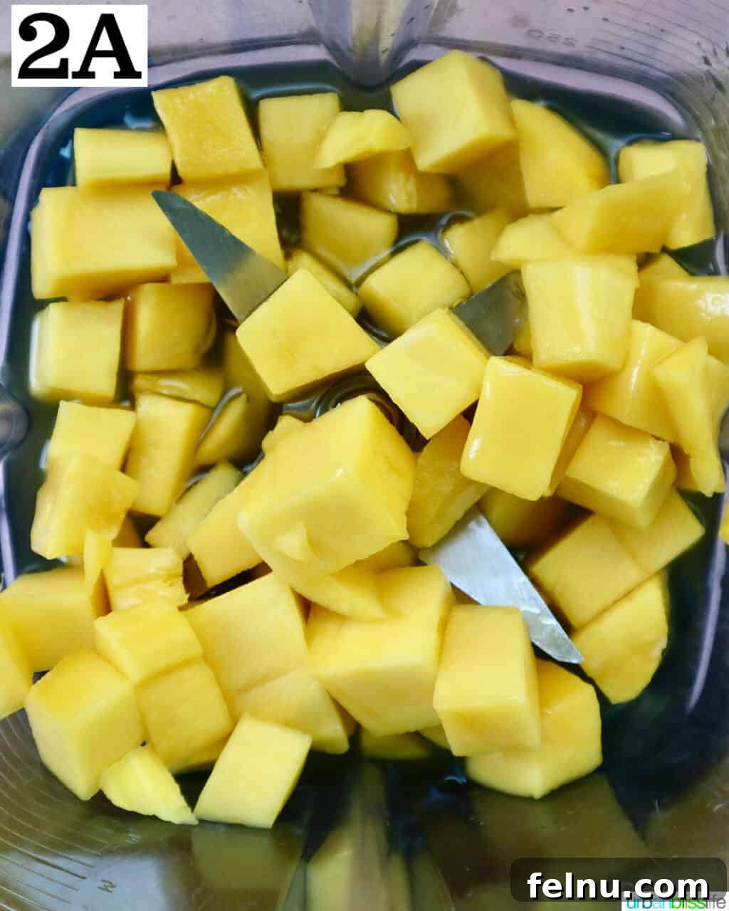 Spicy Mango Tango 8 Blending Mango and Syrup