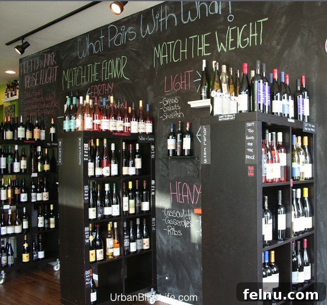 Pairings Portland Wine & Provisions 6 Chalkboard with wine pairing suggestions