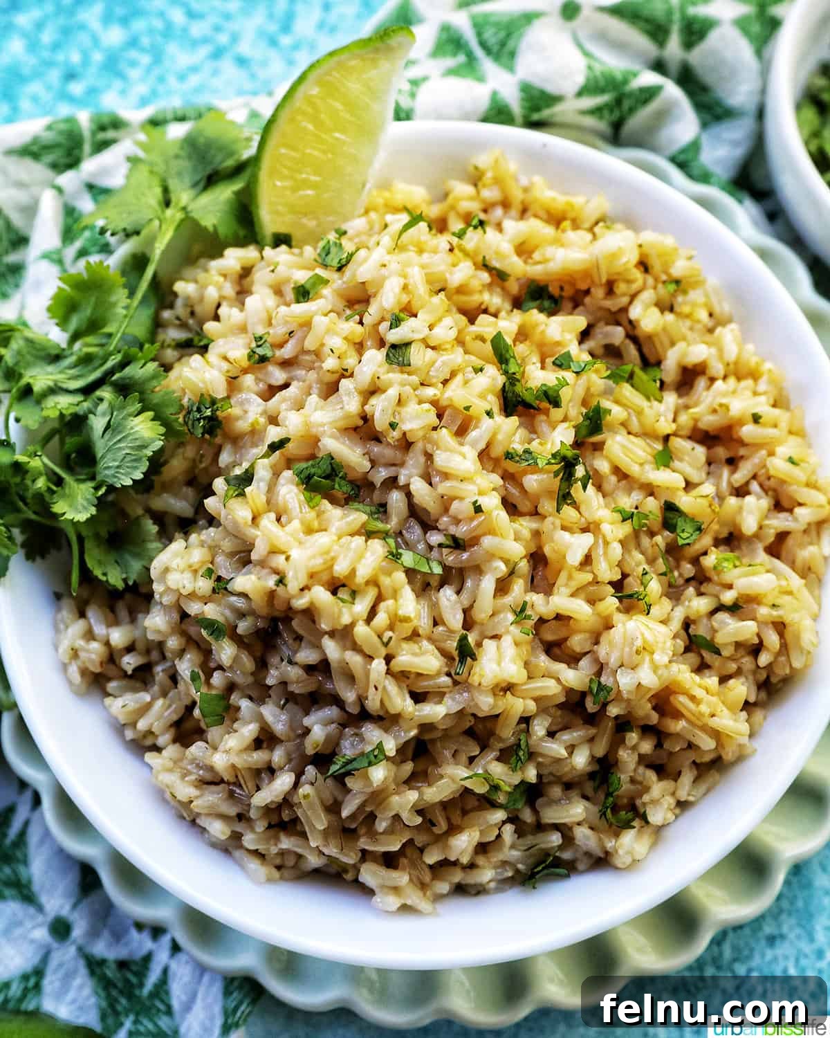 Zesty Cilantro Lime Brown Rice in Your Instant Pot 10 Close-up of Instant Pot Cilantro Lime Brown Rice