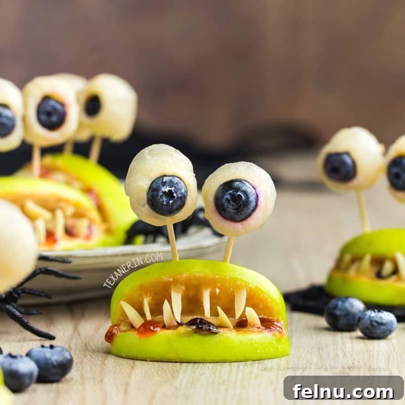 17 Spooktacularly Healthy No-Bake Halloween Treats 15 Monster Mouths (paleo, vegan)
