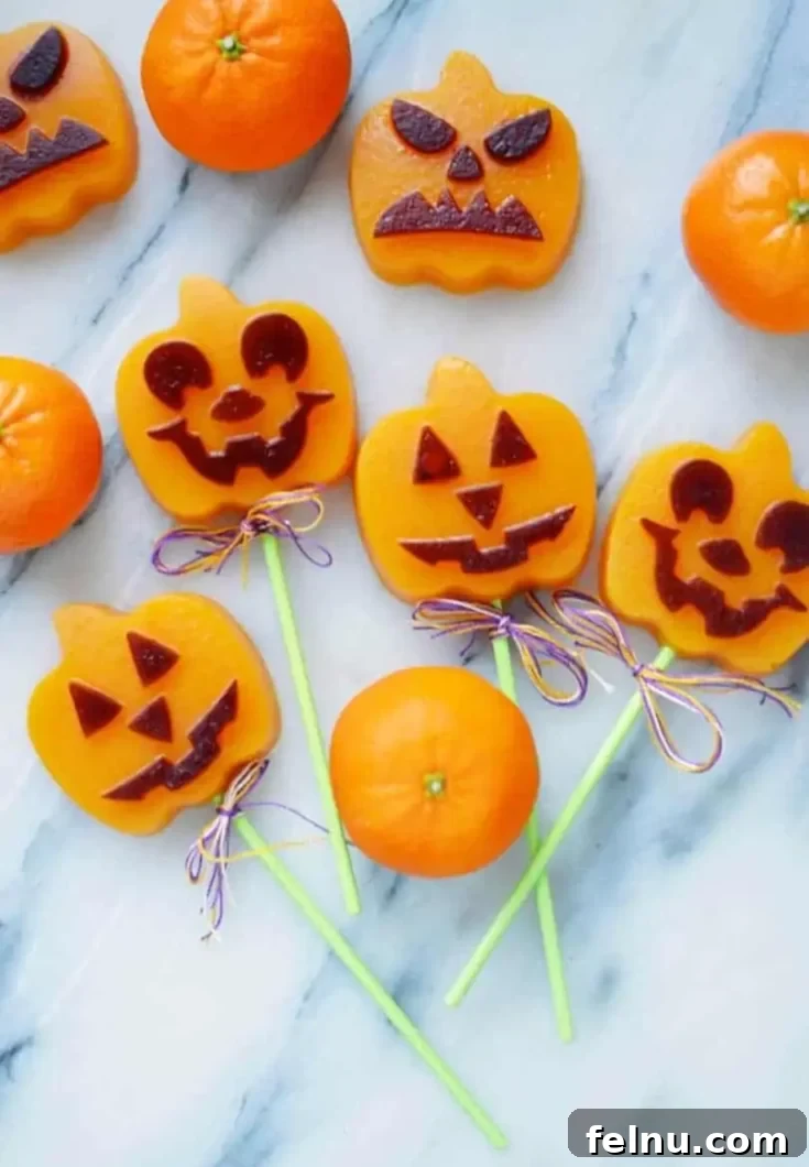 17 Spooktacularly Healthy No-Bake Halloween Treats 21 Halloween Pumpkin Orange Gummy Recipe