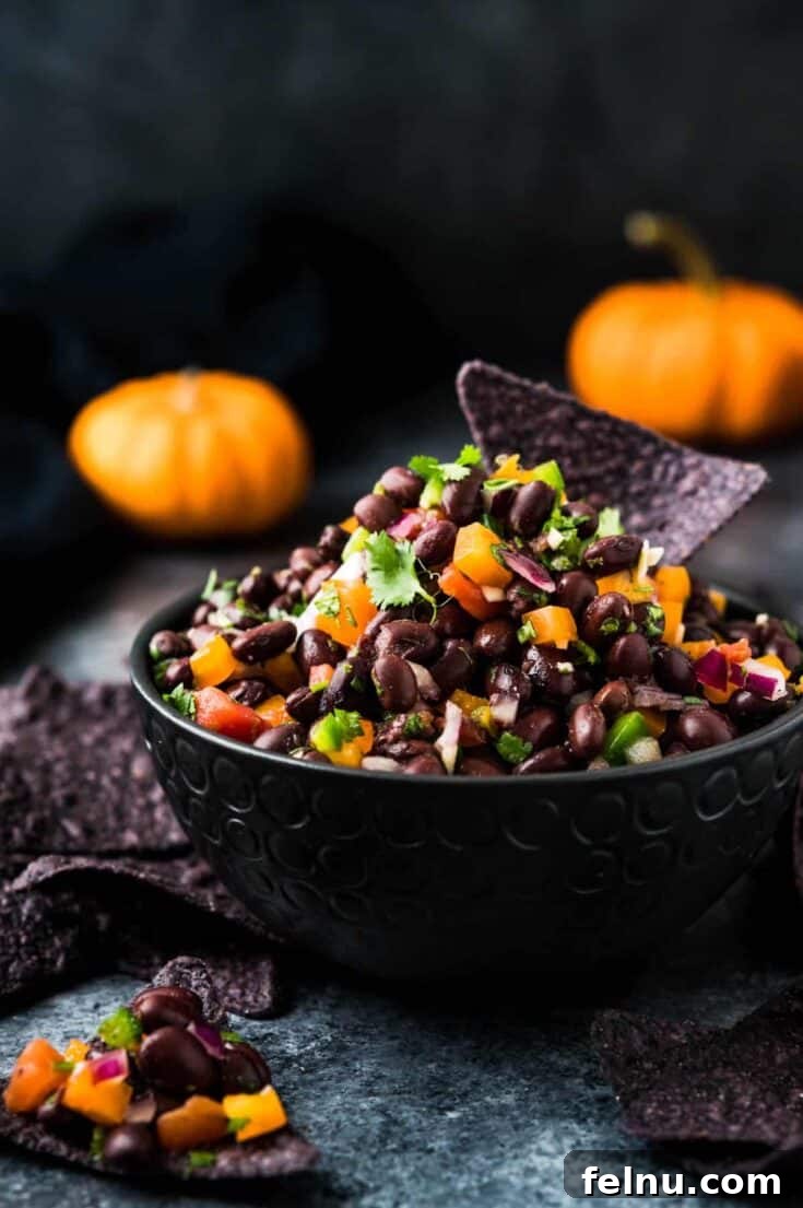 17 Spooktacularly Healthy No-Bake Halloween Treats 9 Halloween Bean Dip