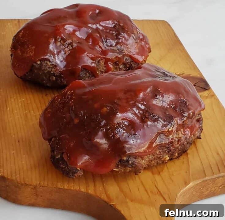 Best Air Fryer Meatloaf with Tangy Sauce (Makes Two)