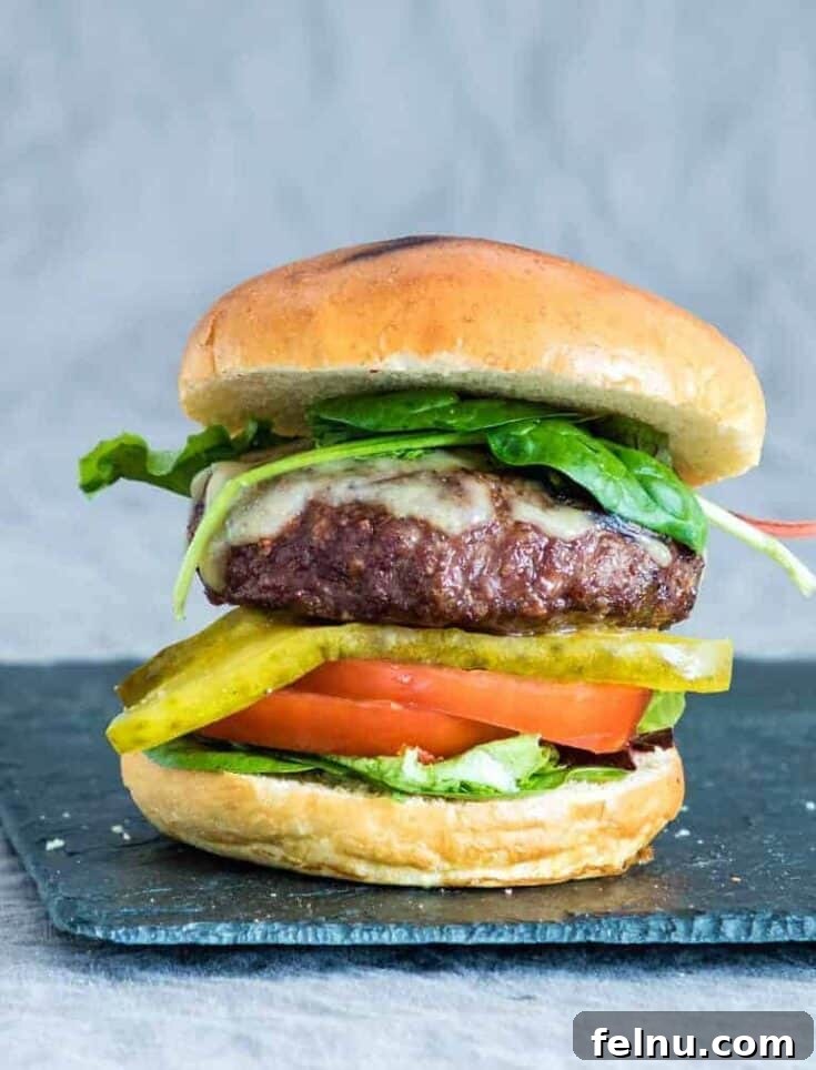 Easy Juicy Air Fryer Hamburgers
