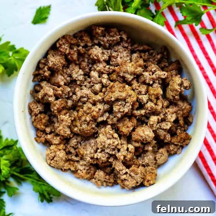 Air Fryer Ground Beef