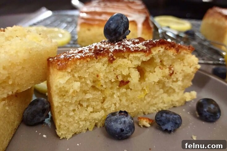 Moist and delicious Air Fryer Pound Cake featuring lemon and sour cream.