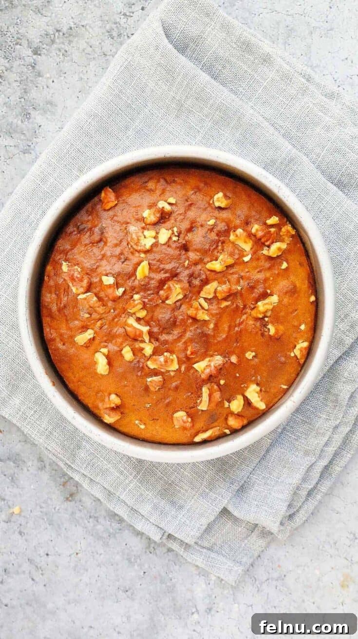 Wonderfully soft and fluffy Air Fryer Banana Cake with just 5 minutes prep time.