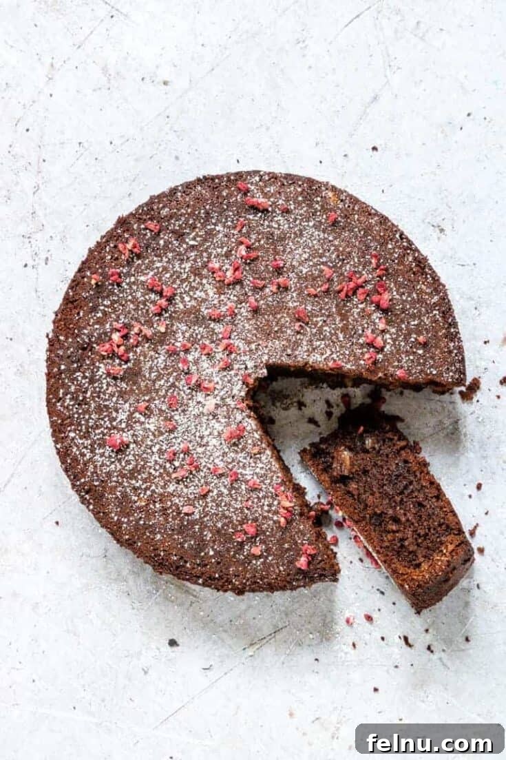 One Bowl Air Fryer Gluten-Free Chocolate Cake, rich and perfect for all seasons and diets.