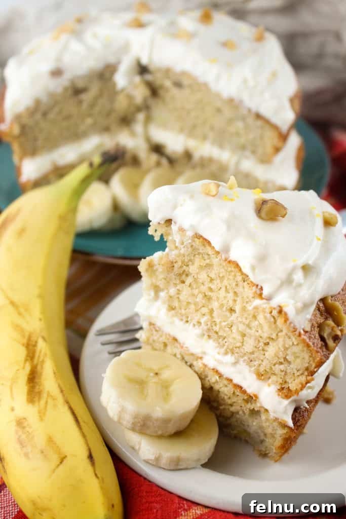 Light, fluffy, and super moist Air Fryer Banana Cake with intense banana flavor.