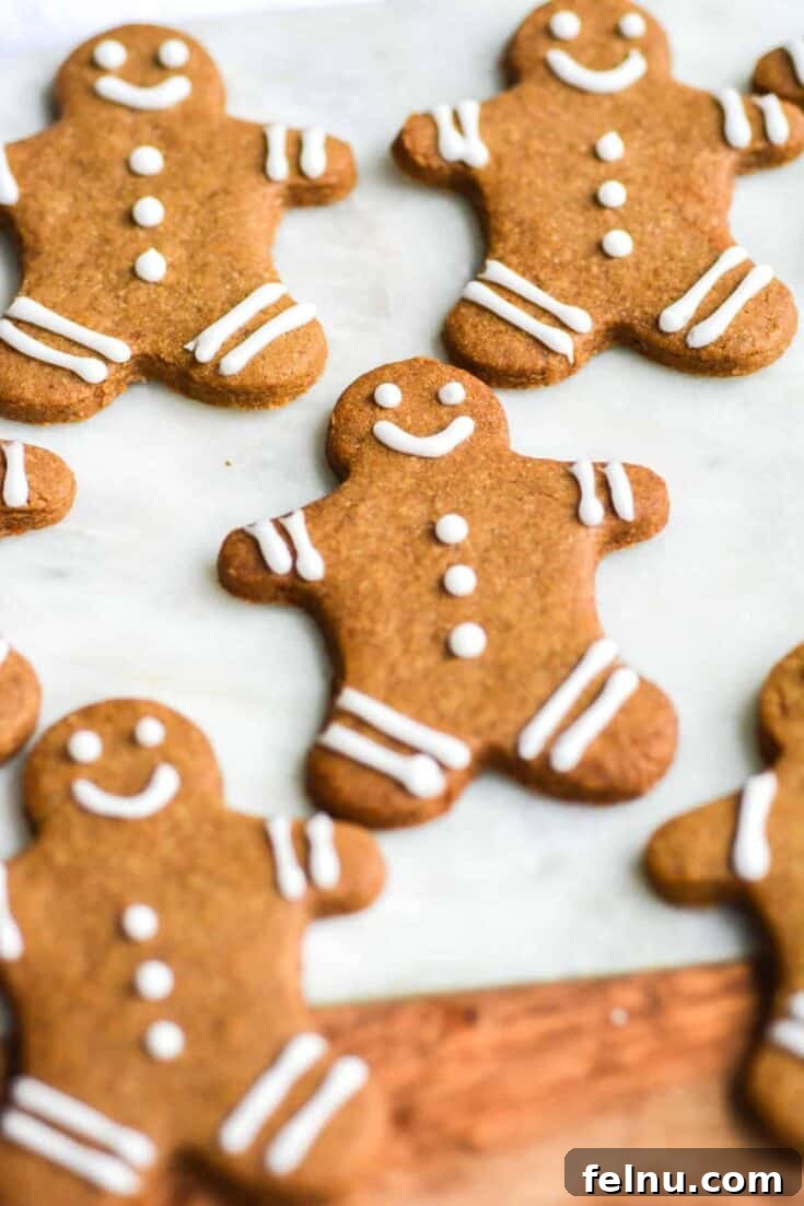 Well-spiced vegan gingerbread cookies, ready to be decorated.