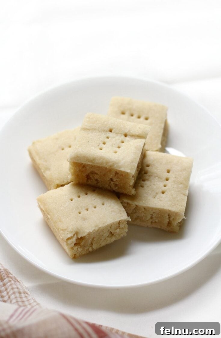 Three-ingredient classic gluten-free vegan shortbread cookies.