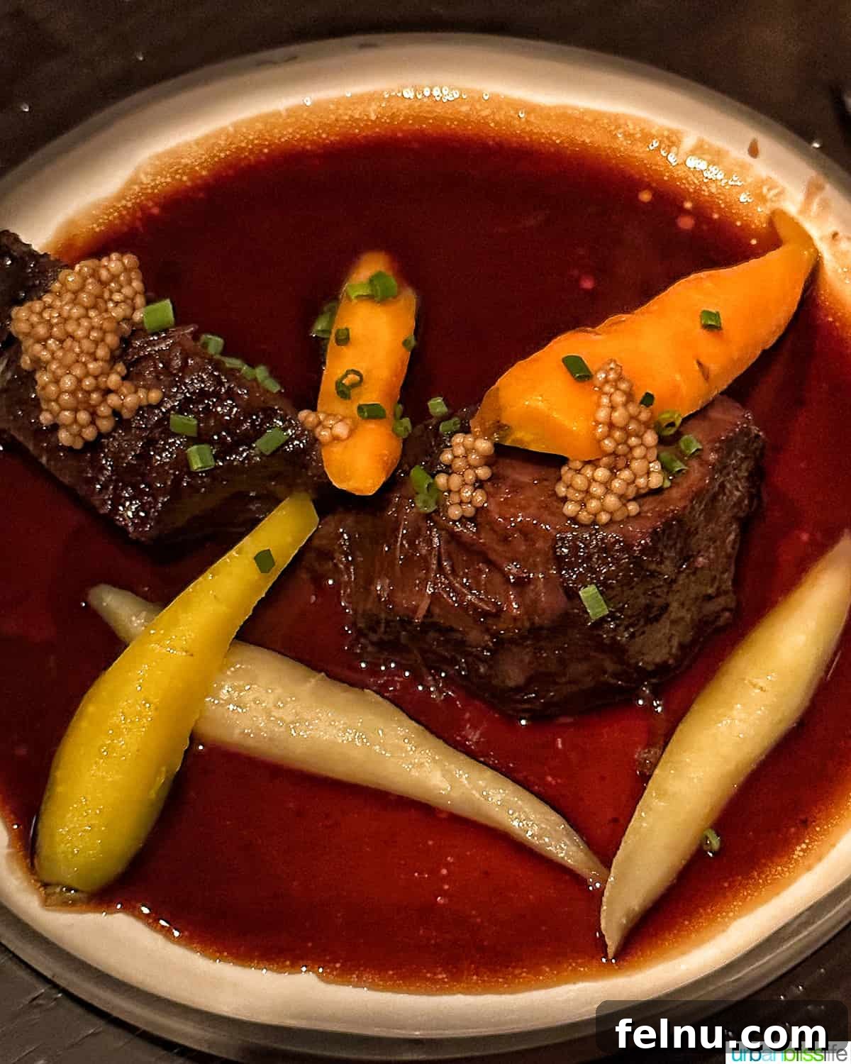 Tender Wagyu beef cheeks at Bar Oso.