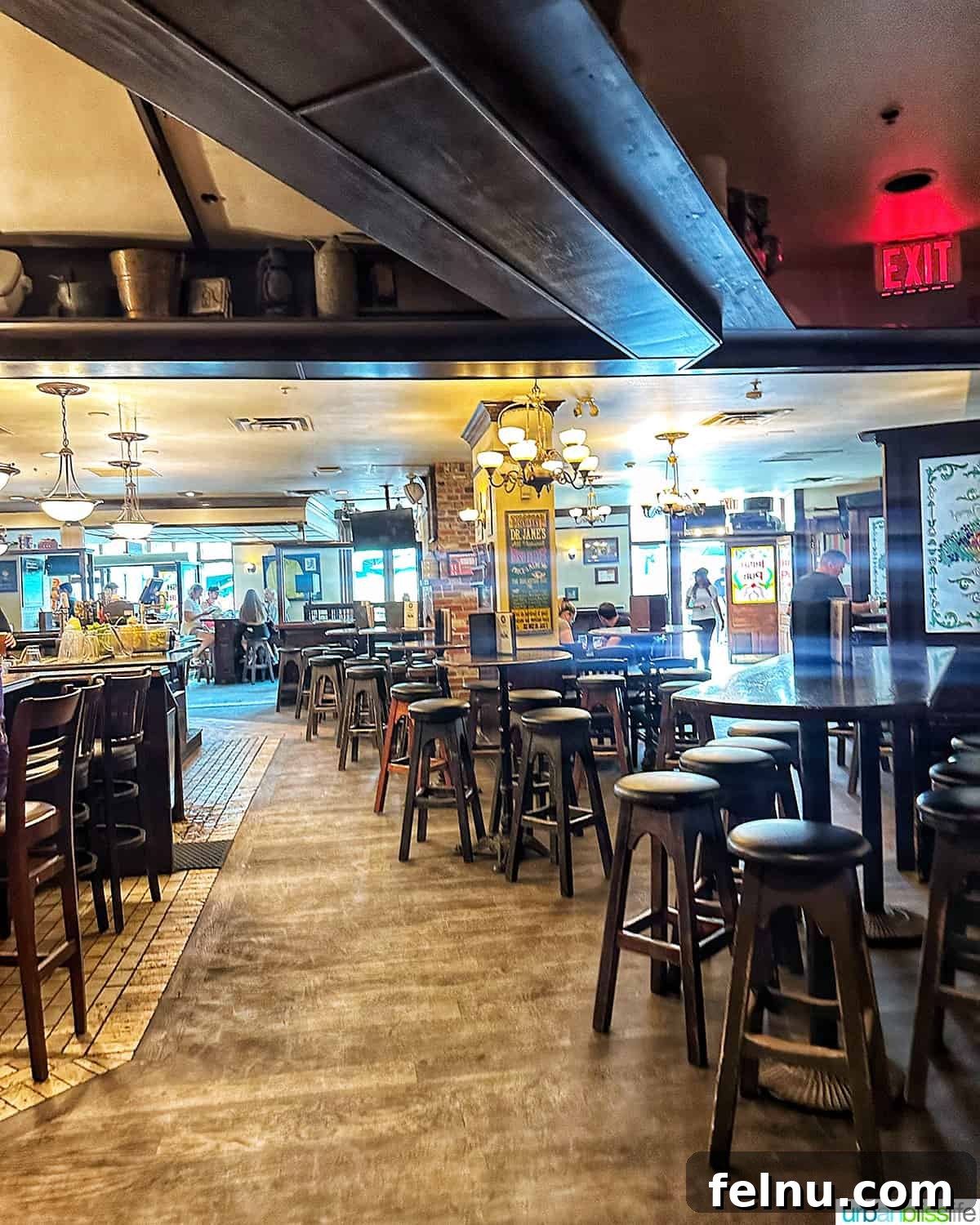 Warm and inviting interior of Dubh Linn Gate Pub.