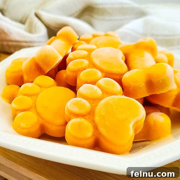 plate full of frozen pumpkin yogurt dog treats.