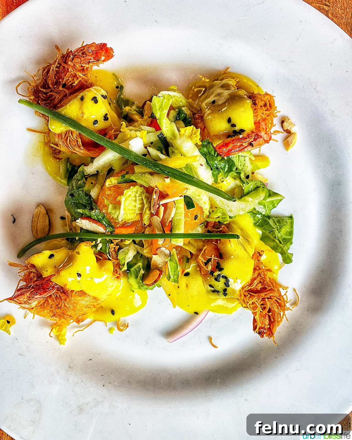 Culinary Gems of Downtown Santa Barbara 2 Phyllo wrapped tiger prawns at Opal Restaurant in Santa Barbara, California