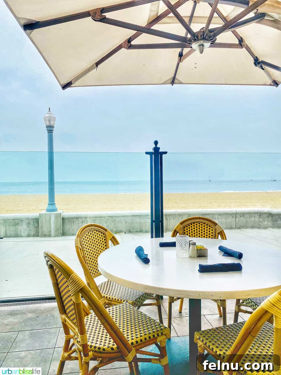 Culinary Gems of Downtown Santa Barbara 23 Beach view at Reunion Kitchen and Drink in Santa Barbara