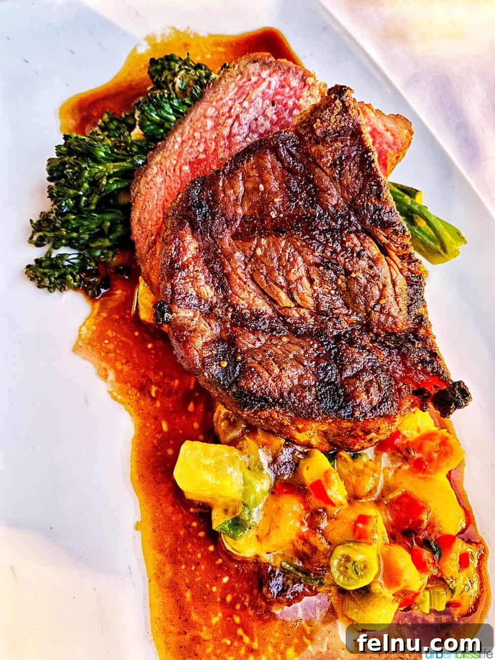 Culinary Gems of Downtown Santa Barbara 7 Ribeye steak at Bouchon in Santa Barbara, California
