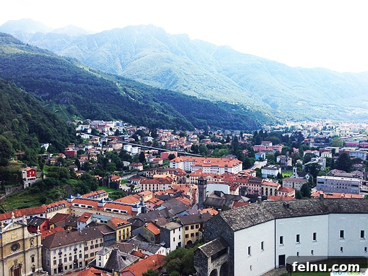 Bellinzona Switzerland Town View