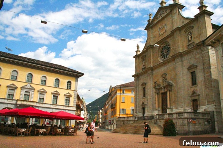 Bellinzona Switzerland Town Square