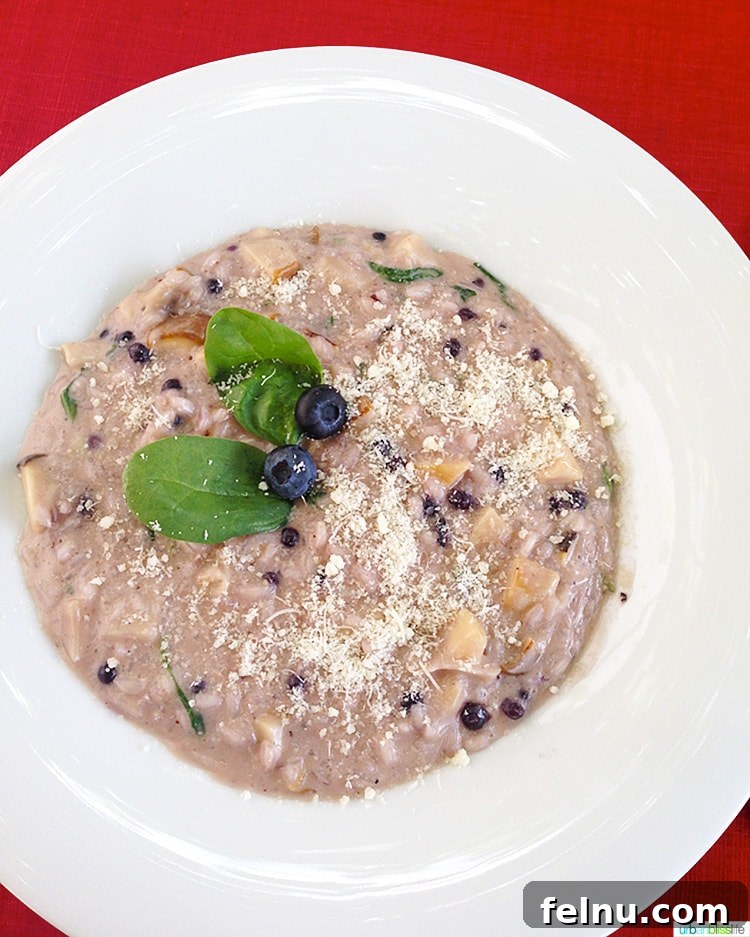Blueberry Risotto at Bellinzona Castlegrande