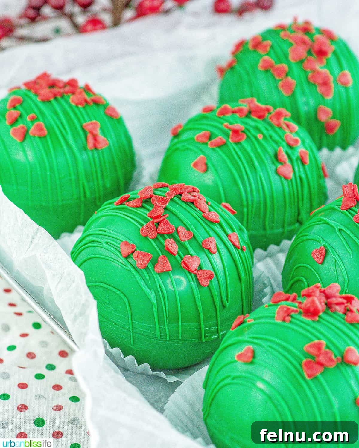 Grinch Hot Chocolate Bombs