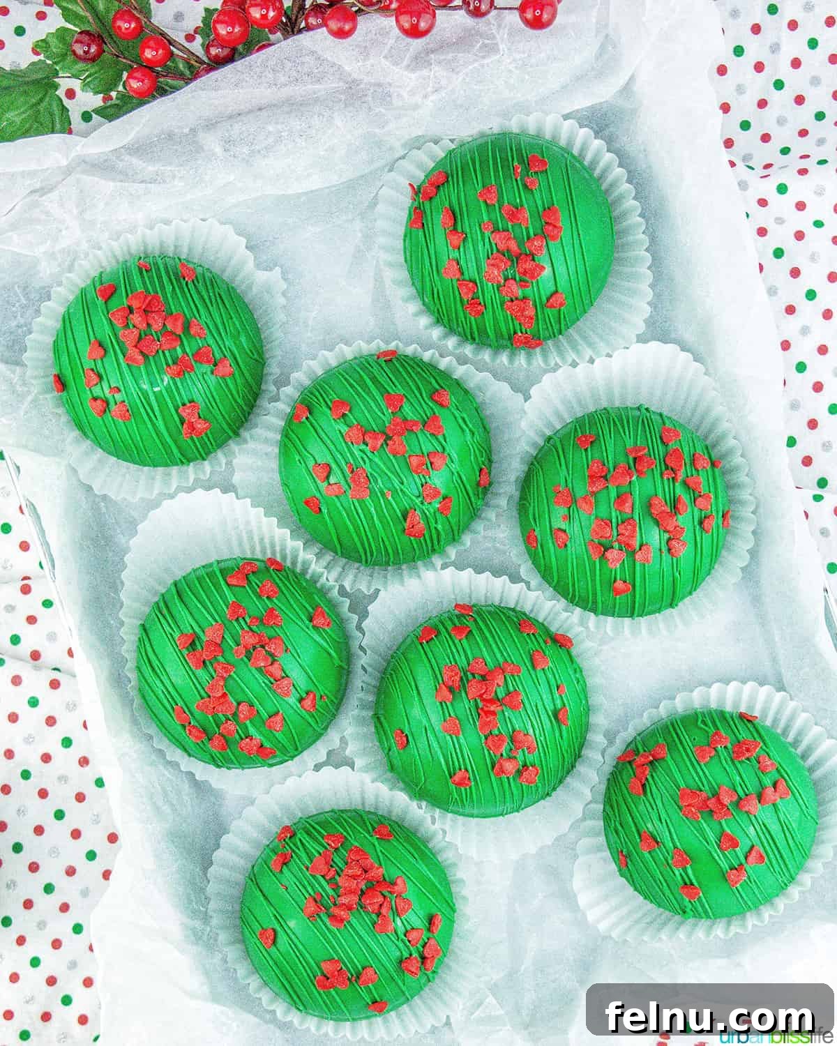 Homemade Grinch Hot Chocolate Bombs