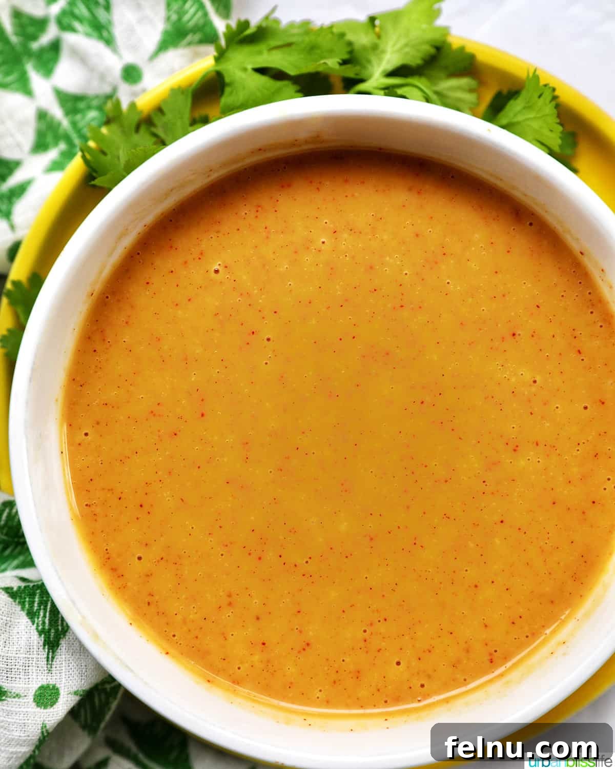 bowl of hand dipping a chicken tender into a bowl of honey mustard dipping sauce.