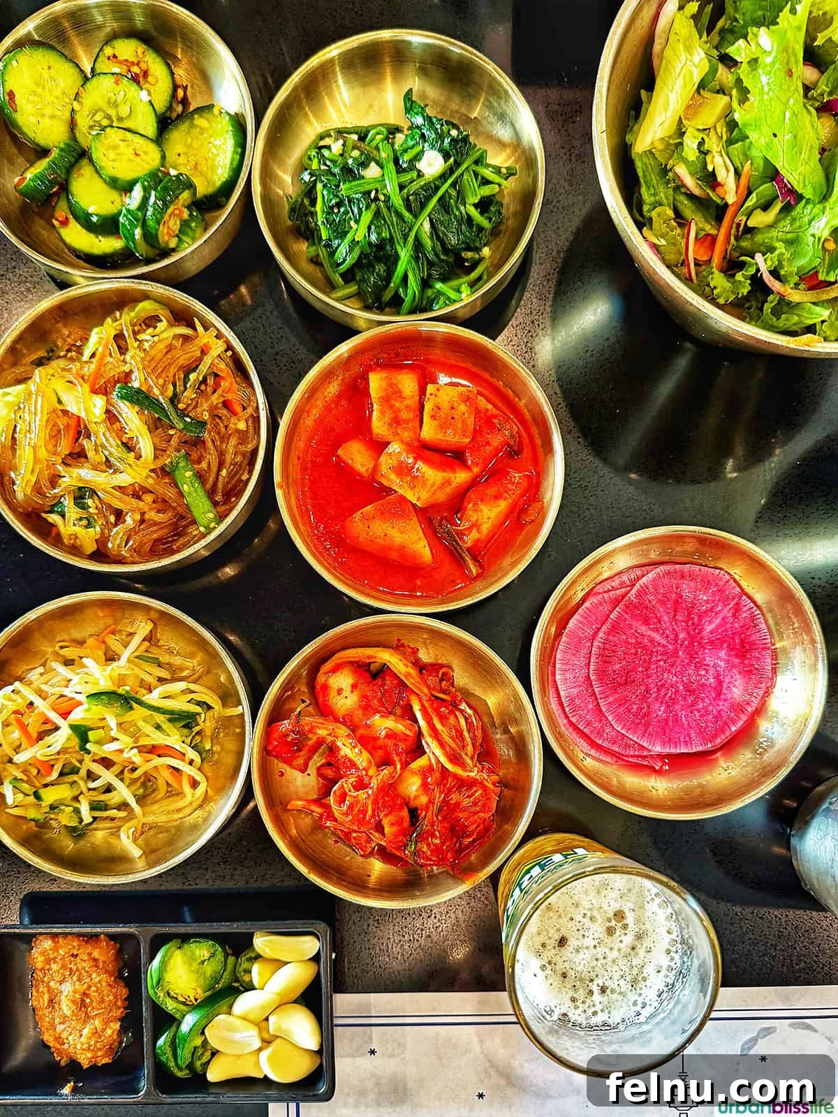 Dining Hotspots in Buena Park 11 A tempting spread of hot pot ingredients at Gangnam House in Buena Park, California, showcasing the restaurant's fresh and flavorful Korean culinary offerings.