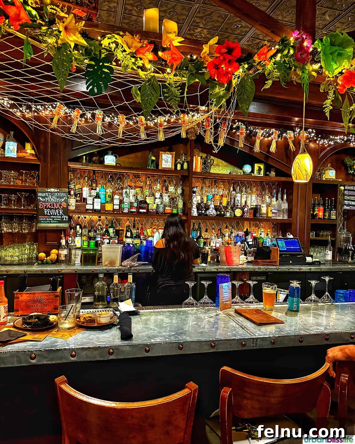 Dining Hotspots in Buena Park 23 The enchanting interior of The Cauldron Spirits & Brews restaurant in Buena Park, California.