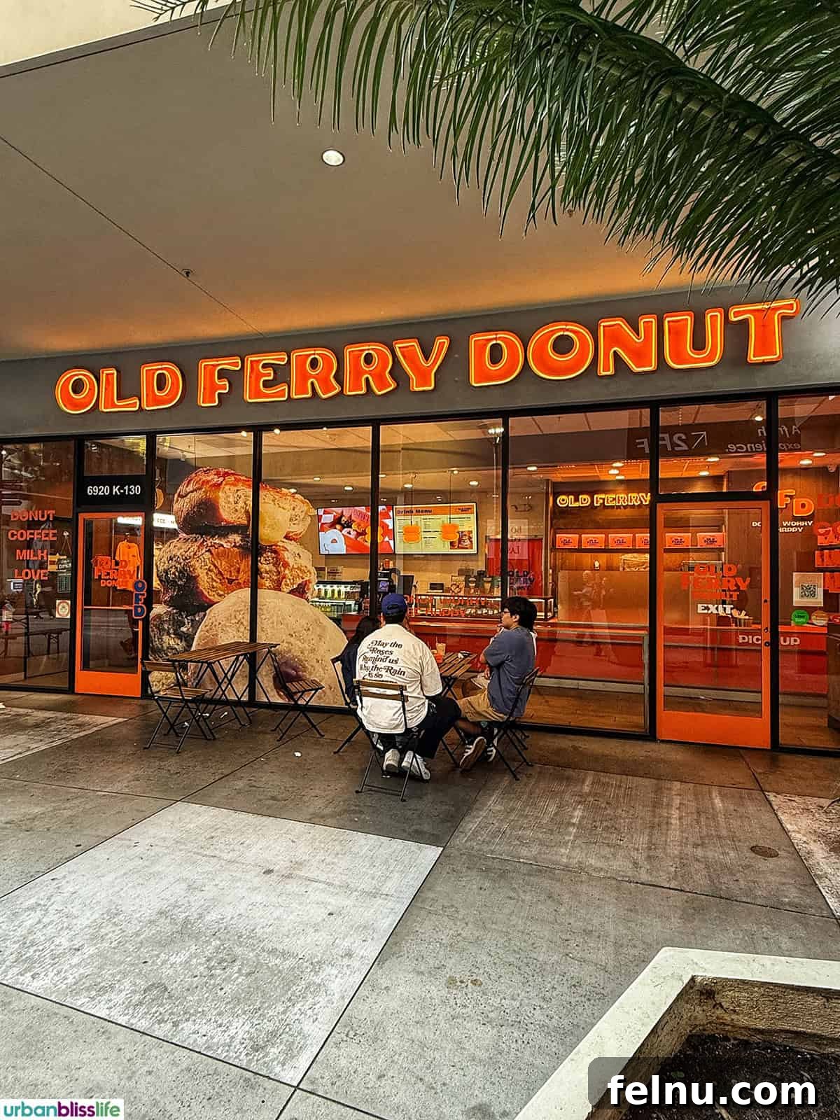 Dining Hotspots in Buena Park 4 The inviting exterior of Old Ferry Donuts, a must-visit destination for donut enthusiasts in Buena Park, California.